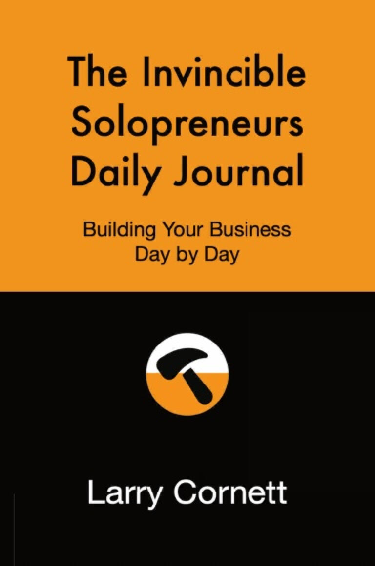 Back Cover - The Invincible Solopreneurs Daily Journal